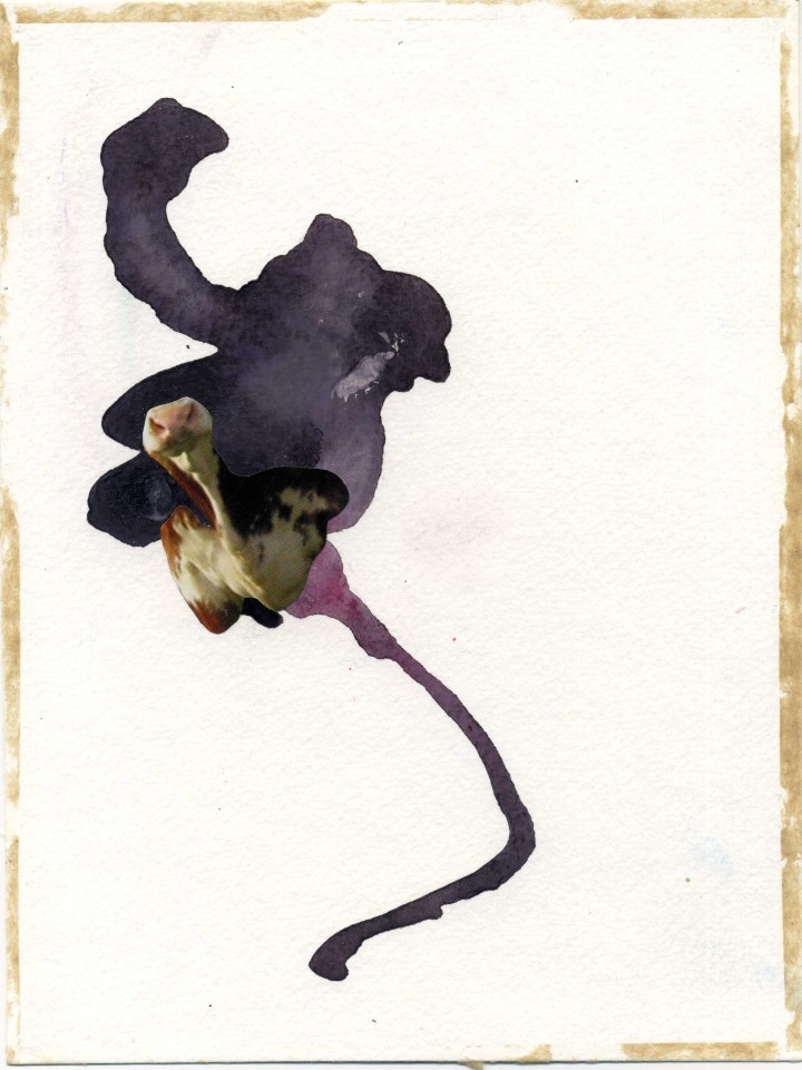 Collage, 14cm x 21cm, Zeitschriftenausschnitte auf Papier, 2012